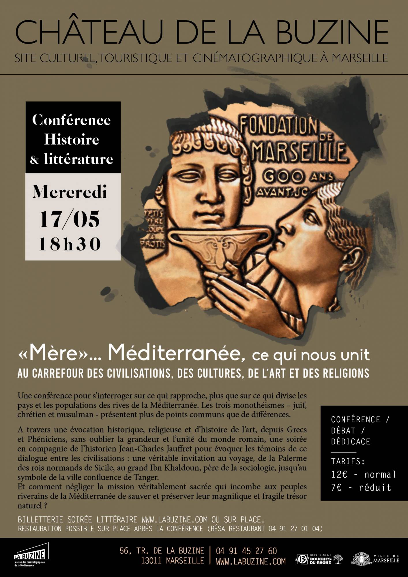 PASSÉ : CONFÉRENCE Histoire & Littérature: «Mère»... Méditerranée, ce qui nous unit