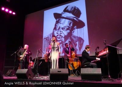 Angie WELLS & Raphaël LEMONNIER Quintet sur la scène de la Buzine